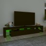 Mueble de TV con luces LED Negro 230x36,5x40 cm en Muebles TV | Comprar online en Foru.es