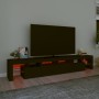 Mueble de TV con luces LED Negro 230x36,5x40 cm en Muebles TV | Comprar online en Foru.es