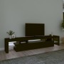 Mueble de TV con luces LED Negro 215x36,5x40 cm en Muebles TV | Comprar online en Foru.es