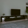 Mueble de TV con luces LED negro 290x36,5x40 cm en Muebles TV | Comprar online en Foru.es