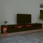 Mueble de TV con luces LED negro 290x36,5x40 cm en Muebles TV | Comprar online en Foru.es