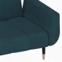 Sofá cama de 2 plazas con dos cojines terciopelo azul de vidaXL, Sofás - Ref: Foro24-337581, Precio: 307,50 €, Descuento: %