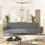 Sofá cama de 2 plazas con dos almohadas terciopelo gris claro by vidaXL, Sofas - Ref: Foro24-337582, Price: 310,23 €, Discoun...