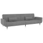 Sofá cama de 2 plazas con dos almohadas terciopelo gris claro de vidaXL, Sofás - Ref: Foro24-337582, Precio: 316,75 €, Descue...