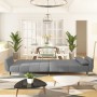 Sofá cama de 2 plazas con dos almohadas terciopelo gris claro de vidaXL, Sofás - Ref: Foro24-337582, Precio: 316,75 €, Descue...