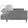 Sofá cama de 2 plazas con dos almohadas terciopelo gris claro de vidaXL, Sofás - Ref: Foro24-337582, Precio: 316,75 €, Descue...