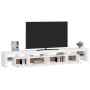 Mueble de TV con luces LED blanco 260x36,5x40 cm en Muebles TV | Comprar online en Foru.es