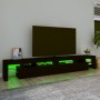 Mueble de TV con luces LED Negro 260x36,5x40 cm en Muebles TV | Comprar online en Foru.es