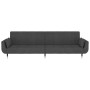 Sofá cama de 2 plazas con dos almohadas terciopelo gris oscuro de vidaXL, Sofás - Ref: Foro24-337583, Precio: 352,70 €, Descu...