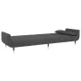 2-seater sofa bed with two dark gray velvet pillows by vidaXL, Sofas - Ref: Foro24-337583, Price: 324,67 €, Discount: %