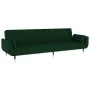 2-seater sofa bed with two dark green velvet cushions by vidaXL, Sofas - Ref: Foro24-337584, Price: 353,74 €, Discount: %