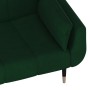 Sofá cama de 2 plazas con dos cojines terciopelo verde oscuro de vidaXL, Sofás - Ref: Foro24-337584, Precio: 357,43 €, Descue...