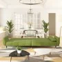 Two-seater sofa bed with two light green velvet cushions by vidaXL, Sofas - Ref: Foro24-337585, Price: 325,51 €, Discount: %