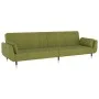 2-Sitzer-Schlafsofa mit zwei hellgrünen Samtkissen von vidaXL, Sofas - Ref: Foro24-337585, Preis: 325,51 €, Rabatt: %