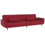 Two-seater sofa bed with two wine-colored velvet pillows by vidaXL, Sofas - Ref: Foro24-337587, Price: 324,30 €, Discount: %