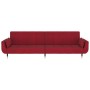 Sofá cama de 2 plazas con dos almohadas terciopelo color vino de vidaXL, Sofás - Ref: Foro24-337587, Precio: 332,01 €, Descue...
