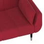 Two-seater sofa bed with two wine-colored velvet pillows by vidaXL, Sofas - Ref: Foro24-337587, Price: 324,30 €, Discount: %
