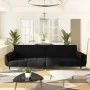 2-Sitzer-Schlafsofa mit zwei schwarzen Samtkissen von vidaXL, Sofas - Ref: Foro24-337588, Preis: 357,17 €, Rabatt: %