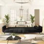 2-Sitzer-Schlafsofa mit zwei schwarzen Samtkissen von vidaXL, Sofas - Ref: Foro24-337588, Preis: 357,17 €, Rabatt: %