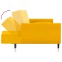 Sofá cama de 2 plazas con dos cojines terciopelo amarillo de vidaXL, Sofás - Ref: Foro24-337589, Precio: 333,92 €, Descuento: %