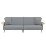 Sofá cama con reposabrazos tela gris claro de vidaXL, Sofás - Ref: Foro24-351843, Precio: 288,25 €, Descuento: %