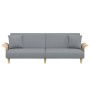 Sofá cama con reposabrazos tela gris claro de vidaXL, Sofás - Ref: Foro24-351843, Precio: 293,35 €, Descuento: %