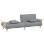 Sofá cama con reposabrazos tela gris claro de vidaXL, Sofás - Ref: Foro24-351843, Precio: 288,25 €, Descuento: %