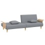 Sofá cama con reposabrazos tela gris claro de vidaXL, Sofás - Ref: Foro24-351843, Precio: 293,35 €, Descuento: %