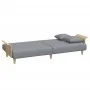 Sofá cama con reposabrazos tela gris claro de vidaXL, Sofás - Ref: Foro24-351843, Precio: 288,25 €, Descuento: %
