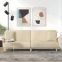 Schlafsofa mit Armlehnen aus cremefarbenem Stoff von vidaXL, Sofas - Ref: Foro24-351846, Preis: 260,62 €, Rabatt: %