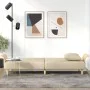 Schlafsofa mit Armlehnen aus cremefarbenem Stoff von vidaXL, Sofas - Ref: Foro24-351846, Preis: 260,62 €, Rabatt: %