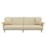 Schlafsofa mit Armlehnen aus cremefarbenem Stoff von vidaXL, Sofas - Ref: Foro24-351846, Preis: 260,62 €, Rabatt: %