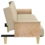 Schlafsofa mit Armlehnen aus cremefarbenem Stoff von vidaXL, Sofas - Ref: Foro24-351846, Preis: 260,62 €, Rabatt: %