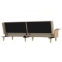Sofá cama con reposabrazos tela color crema de vidaXL, Sofás - Ref: Foro24-351846, Precio: 264,37 €, Descuento: %