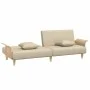Schlafsofa mit Armlehnen aus cremefarbenem Stoff von vidaXL, Sofas - Ref: Foro24-351846, Preis: 260,62 €, Rabatt: %