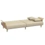 Sofa bed with armrests in cream fabric by vidaXL, Sofas - Ref: Foro24-351846, Price: 260,62 €, Discount: %