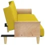 Sofá cama con reposabrazos tela amarillo claro de vidaXL, Sofás - Ref: Foro24-351847, Precio: 265,03 €, Descuento: %