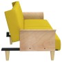 Sofá cama con reposabrazos tela amarillo claro de vidaXL, Sofás - Ref: Foro24-351847, Precio: 269,36 €, Descuento: %