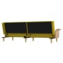 Sofá cama con reposabrazos tela amarillo claro de vidaXL, Sofás - Ref: Foro24-351847, Precio: 269,36 €, Descuento: %
