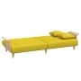 Sofá cama con reposabrazos tela amarillo claro de vidaXL, Sofás - Ref: Foro24-351847, Precio: 265,03 €, Descuento: %