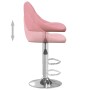 Taburete de cocina 2 unidades de terciopelo rosa de vidaXL, Taburetes de cocina - Ref: Foro24-335310, Precio: 144,66 €, Descu...