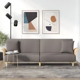 Schlafsofa mit Armlehnen aus taupegrauem Stoff von vidaXL, Sofas - Ref: Foro24-351848, Preis: 302,94 €, Rabatt: %