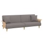 Sofá cama con reposabrazos tela gris taupe de vidaXL, Sofás - Ref: Foro24-351848, Precio: 290,51 €, Descuento: %