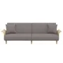 Sofá cama con reposabrazos tela gris taupe de vidaXL, Sofás - Ref: Foro24-351848, Precio: 302,94 €, Descuento: %