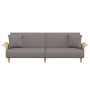 Sofá cama con reposabrazos tela gris taupe de vidaXL, Sofás - Ref: Foro24-351848, Precio: 290,51 €, Descuento: %