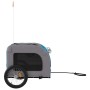 Remolque de bicicleta mascotas hierro tela Oxford azul gris de vidaXL, Cochecitos para mascotas - Ref: Foro24-93841, Precio: ...