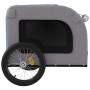 Remolque de bicicleta mascotas hierro tela Oxford azul gris de vidaXL, Cochecitos para mascotas - Ref: Foro24-93841, Precio: ...