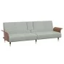 Hellgraues Samtschlafsofa mit Getränkehalter von vidaXL, Sofas - Ref: Foro24-351850, Preis: 317,55 €, Rabatt: %
