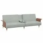 Hellgraues Samtschlafsofa mit Getränkehalter von vidaXL, Sofas - Ref: Foro24-351850, Preis: 317,55 €, Rabatt: %