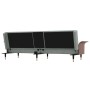 Sofá cama con portavasos terciopelo gris claro de vidaXL, Sofás - Ref: Foro24-351850, Precio: 341,52 €, Descuento: %